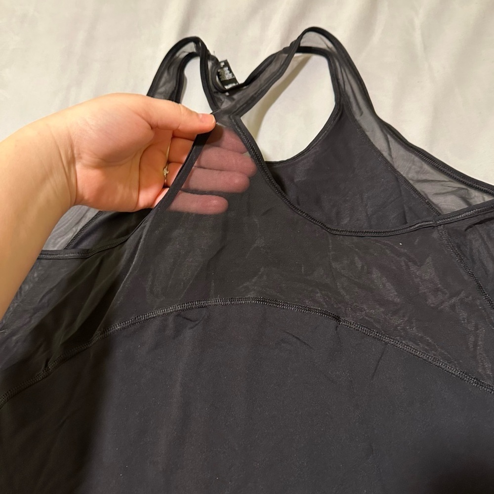 Victoria’s Secret Sports Womens Mesh Tank Top Sleeveless Black Size Medium - Picture 8 of 10